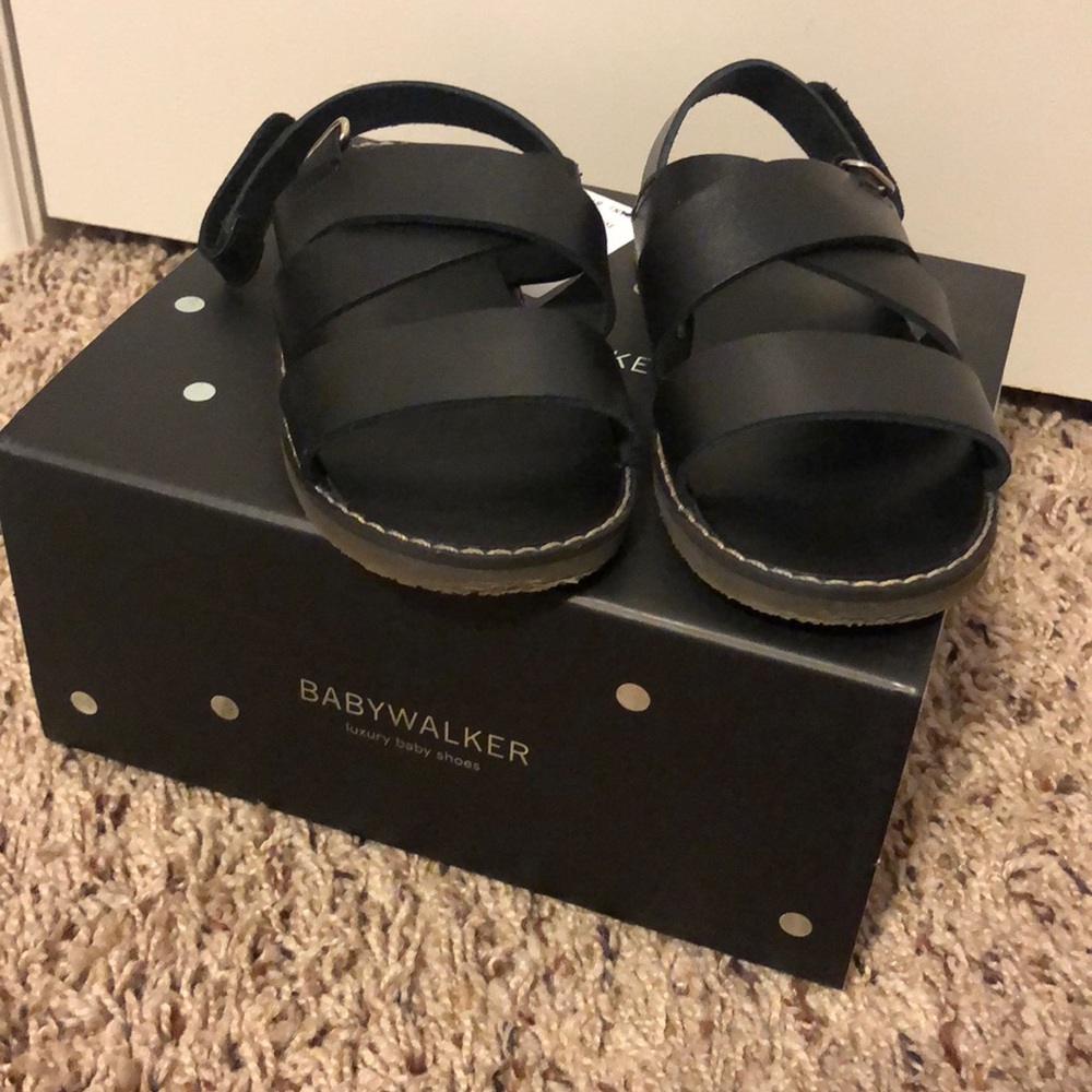 Babywalker Fisherman Black Sandals